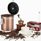 thumbnail image 3 of Bote para Café y Azucar Hermético, Envase para Cafe, Bote para Café Molido de Acero Inoxidable, Recipientes de Café para Granos, Tierras, Té, Harina, Azúcar (Rubio) Cocina Octpeak NO, 3 of 7