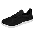 thumbnail image 3 of Nestiefly Womens Walking Shoes Wide Toe Box Barefoot Shoes Knitted Fashion Sneaker with Arch Support White Wide 11, 3 of 6
