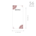 thumbnail image 5 of Koyal Wholesale Burgundy Elegant Ornate Printable Wedding Paper Menu Cards for DIY Printer, Pack of 52, 5 of 5