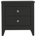 thumbnail image 1 of FM FURNITURE Breeze 2-Shelf Engineered Wood Nightstand in Black, 1 of 7