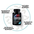 thumbnail image 5 of SILVERONYX Creatine Monohydrate 3000mg - Extra Strength Micronized Creatine Powder - Supports Lean Muscle, Strength, Energy, & Endurance - All Natural Supplement, Bottled in USA - 60 Capsules, 5 of 8