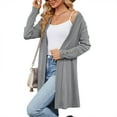 thumbnail image 4 of SHIBEVER Cardigan for Womens Classic Kimono Long Sleeve Cardigan Casual Open Front knit Solid Color Cardigan Lightweight Sweaters Coat Soft Outwear, 4 of 4