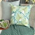 thumbnail image 5 of The HomeCentric Cushion Covers For Couch Green Pack of 2 16"x16" (40x40 cm) Throw Pillow Covers Cotton Tropical & Leaf & Zardosi Embroidery Throw Pillows For Couch Nature & Floral - Tropical Breeze, 5 of 10