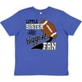 thumbnail image 3 of Inktastic Little Sister and Biggest Fan Football Player Youth T-Shirt, 3 of 5