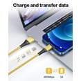 thumbnail image 6 of XUDUO iPhone Charger Cord 6FT Cable for iPhone, Gold, 6 of 7