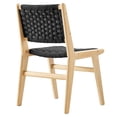 thumbnail image 5 of Side Dining Chair, Black Natural, Wood, Kitchen Cafe Bistro Hospitality Restaurant, Modern Contemporary HB36099, 5 of 11