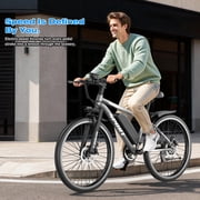 1500W Peak 750W Electric Bicycle 48V 15Ah,26'' Mountain Ebike 30MPH 45-65Miles Range,Removable Battery Adult Electric Bike UL2849