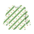 thumbnail image 3 of Tauxra Chandail de la Saint-Patrick pour Adultes, T-Shirt à Manches 3/4 Imprimé Col Rond, T-Shirt Graphique Trèfle Décontracté à Manches Longues pour Activités Festives, 3 of 6