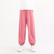thumbnail image 2 of Odeerbi 3-8 Años Niños Niñas Pantalones de Algodón Entrenamiento Atlético Deportes Jogger Pantalones Color Sólido Elástico Cintura Joggers Sueltos, 2 of 4