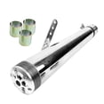 thumbnail image 2 of Tubo de de plata silenciador Universal de material acero inoxidable sistema de de motocicleta se la la adaptaciónción a Sharpla Sistema de escape de motocicleta, 2 of 6