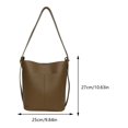 thumbnail image 2 of Bolso tipo cubo a la moda para mujer, bolso bandolera diario, bolso bandolera Retro de PU con correa ajustable, 2 of 7