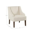 thumbnail image 2 of HomePop Fauteuil d'Appoint Moderne à Accoudoirs Incurvés, 2 of 5