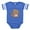 Royal Blue, variant on CafePress - Monkey Dancing - Cute Infant Baby Football Bodysuit