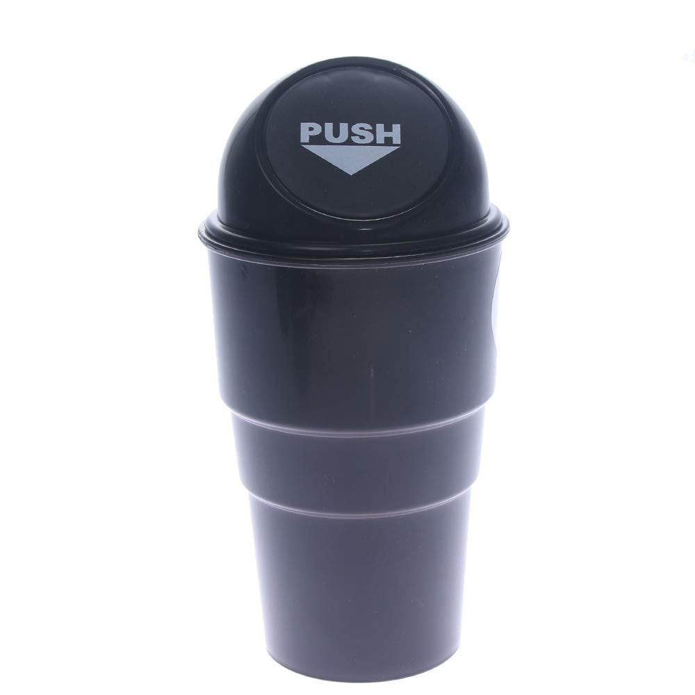 Car Small Trash Can Mini Garbage Cans Waste Container Basket Bin Lid