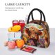 thumbnail image 5 of Balery Countryside Colorful Floral Cow Bolsa de Almuerzo para Mujeres, Caja de Almuerzo, Bolsa de Almuerzo Pequeña Impermeable, Tote de Almuerzo Reutilizable con Gran Capacidad, 5 of 6