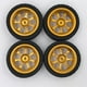 thumbnail image 3 of Juego de llantas y neumáticos para WLTOYS 144001 1/14 A959 A969 RC Car Accs Upgrade Spare dorado, 3 of 9