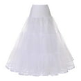 thumbnail image 4 of Sngxgn Womens Skirts Elastic Waist A-Line Pleated Long Skirts(White,L), 4 of 4