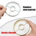 thumbnail image 3 of 2Pcs Stainless Steel Donut Cutter, 3.86inch Multi Purpose Doughnut Cutter with Center, Donut Hole Cutters, Baking Tools for Mousse Bagels Cookie Biscuits(Silver Gold), 3 of 5