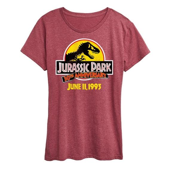 Jurassic Park - 30Th Logo - Women's Short Sleeve Graphic T-Shirt