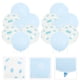 thumbnail image 3 of 100 piezas impresas globos de látex cielo nubes patrón globos fiesta de cumpleaños adornos boda banquete decoración (blanco azul 50 cada uno), 3 of 4