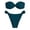 Navy Swimsuits, variant on Strapless Bathing Suits for Women 2-Piece High Supportive Wire-Free Tube Top High Cut Briefs