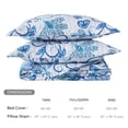 thumbnail image 3 of SunStyle Home Colchas florales tamaño Queen suave y duradera colcha acolchada ligera de verano reversible con estampado bohemio, juego de cama con fundas de almohada para todas las estaciones, 3 pieza, 3 of 5