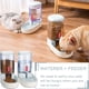 thumbnail image 5 of Comedero Automático para Mascotas Pequeñas y Medianas Set de Bebedero y Comedero Automático 3,8l, Comedero de Viaje y Dispensador de Agua para Perros, Gatos, Mascotas, Animales Azul-Azul- Sincero Electrónica, 5 of 5