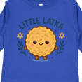 thumbnail image 4 of Inktastic Little Latka Cute Hanukkah Design Boys or Girls Long Sleeve Toddler T-Shirt, 4 of 5