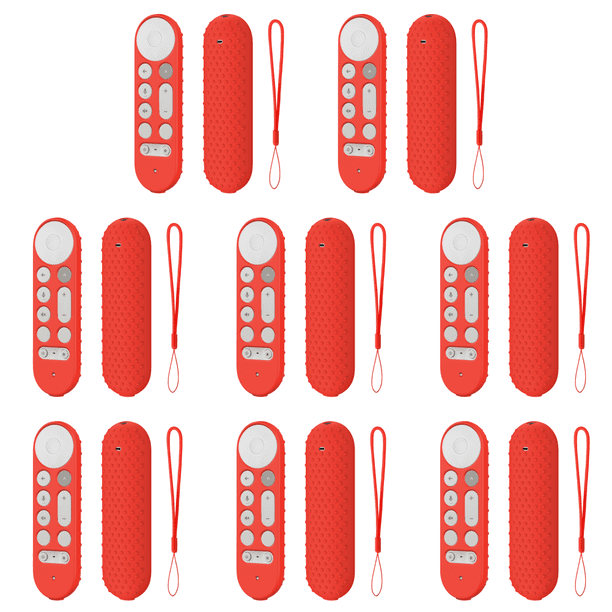 Silicone Remote Case Protective Cover para Google TV Streamer 4K () Red