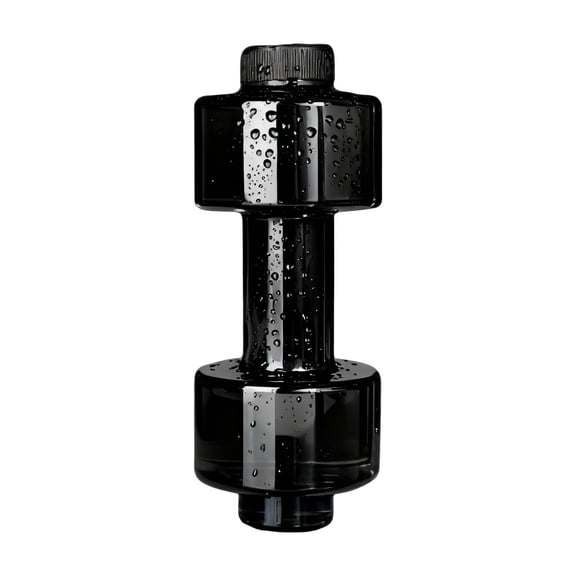Dumbbell Sports Water Bottle - Portable Arm Strength Training Workout Bottle, Ergonomic Handle, Multi-Functional Muscle Training, Home Gym Fitness, Reusable PET Cup, Hydration and Exercise