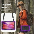 thumbnail image 7 of XYX For Lenovo Tab One 8.7 inch/Tab K9 2025 Case, 3in1 Heavy Duty Shockproof Tablet Case with Stand, Shoulder Strap, Purple, 7 of 7
