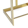 thumbnail image 4 of Benjara Dok 26" Counter Height Stool- Blue- Cantilever- Gold Stainless Steel, 4 of 5