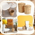 thumbnail image 4 of Topekada 2 Pack Wicker Trash Cans with Removable Lids and Liner, 1.9 and 2.7 Gallons Handmade Woven Waste Baskets with Stainless Steel Frames, Garbage Wastebaskets for Kitchen Bathroom Bedroom, 4 of 7