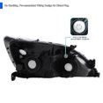thumbnail image 3 of Spec-D Tuning Replacement Black Headlights + Tail Lights Brake Lamps 4Pc for 2003-2005 Honda Accord 4Dr Left + Right Pair, 3 of 7