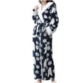 thumbnail image 2 of Aloohaidyvio Christmas Fleece Robes for Women,Soft Warm Fluffy Bathrobe for Women,Long Spa Robe, 2 of 8