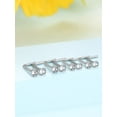 thumbnail image 4 of Laklulu 20 Pieces Curved Nose Stud Stainless Steel Nose Ring Crystals L Bend Nose Screw Piercing, 20 Gauge (Clear), 4 of 5