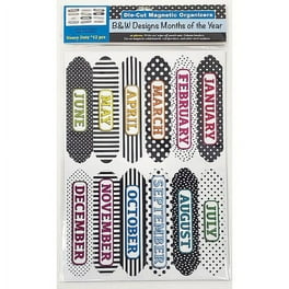 Ashley Magnetic Chalkboard Calendar Months - 12 - Write on/Wipe off - 1 Each - Multicolor Ashley Magnetic Chalkboard Calendar Months - 12 - Write on/Wipe off - 1 Each - Multicolor