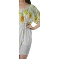 thumbnail image 6 of Moomaya Womens Casual Dresses Short Printed Womens V Neck Flowy Dress Plus Size, 6 of 6