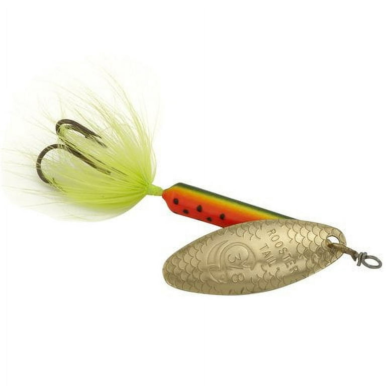 Yakima Bait Worden's Original Rooster Tail Lure, Inline Spinnerbait Fishing  Lure, White, 1/24 oz. 