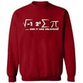 thumbnail image 2 of OXI Crewneck Sweatshirt - I Ate Some Pi Day It Was Delicious Math,Basic Casual Sweatshirts for Men's and Women Fleece Sweatshirt Long Sleeve- Antiquee Cherry Small, 2 of 2