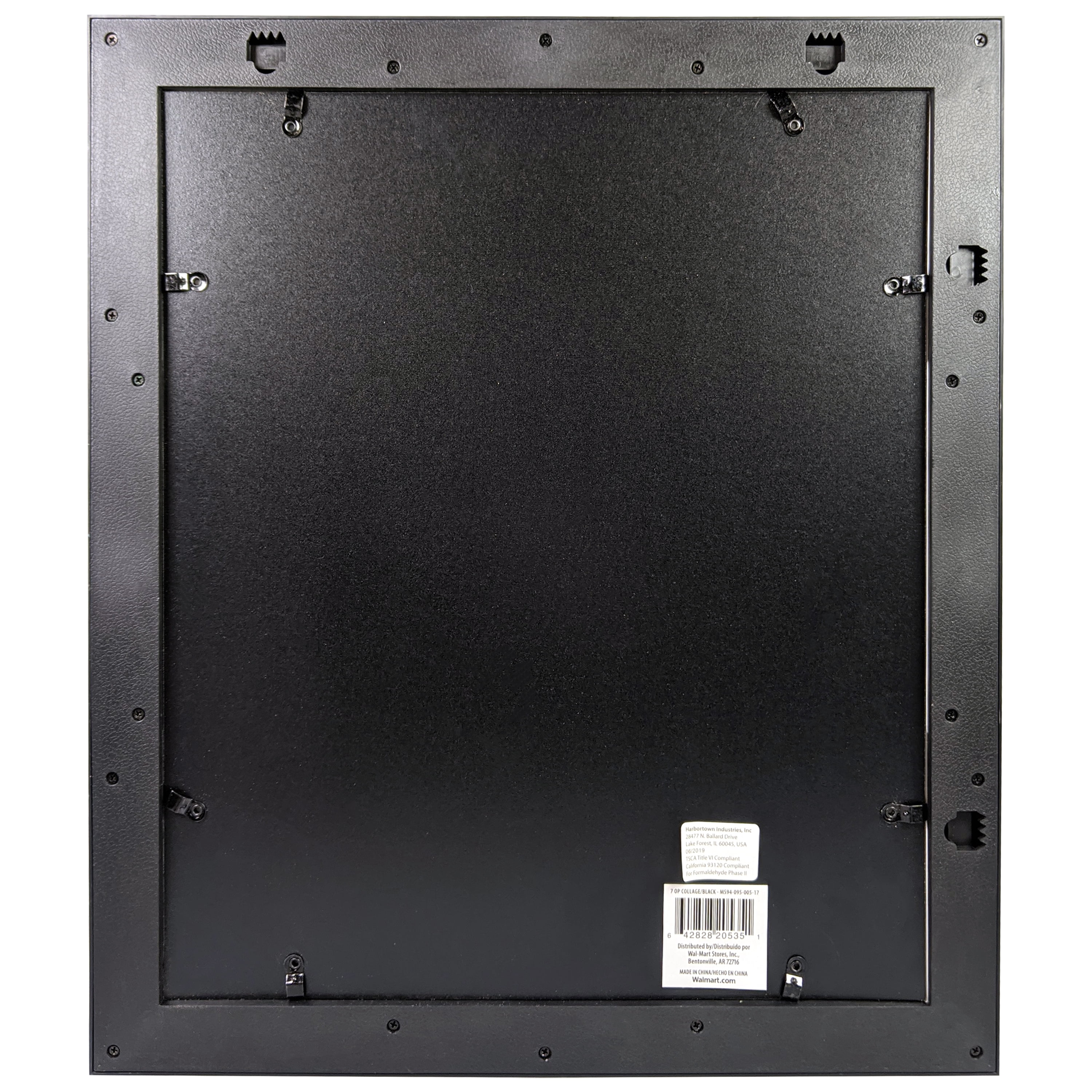 Mainstays 7Opening 4′ x 6′ Wide Bevel Black Collage Picture Frame