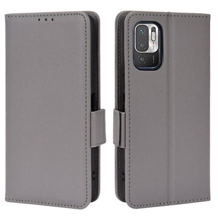 Case for Xiaomi Poco M3 Pro Wallet Magnetic Side Buckle Pu Leather Card Slots Holder