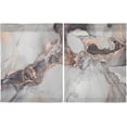 thumbnail image 2 of Marble Texture Kitchen Curtains 2 Panels UV Protected Tier Curtains, Half Window Curtains Kitchen Tiers for Guest Room Bathroom Sink Laundry Room Basement,36 x 27 Inch, 2 of 7