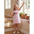 thumbnail image 3 of Toddler Baby Girl 4th of July Outfit Popsicle Embroidery Striped Sleeveless Tank Dress Bowknot A Line Patriotic Dress Summer Clothes, 3 of 9