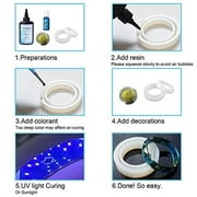 500g UV Resin-Upgrade I Minute Quick Cure! Hard Type Crystal Clear Epoxy Resin, UV Glue Ultraviolet Curing, Solar Cure Sunlight Activated Resin Clear Adhesive Glue For Jewelry Making+15ML Shine Oil