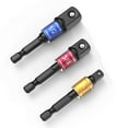 3Pcs Grade Power Hand Tools Driver Sockets Adapter Extension Set Old