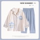 thumbnail image 1 of Pijamas para niños Mujer Manga Larga Algodón Puro Niñas Primavera y Otoño Princesa Madre e Hija Conjunto de Ropa para el hogar para bebés Otoño y Verano Niños medianos y Mayores, 1 of 5
