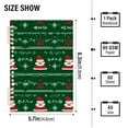 thumbnail image 2 of FORMRS 1-Subject Spiral Notebook 8" x 5" College Ruled 60 Refillable Sheet A5 Hard Cover, 2 Pack, Green Christmas Trees, 2 of 7