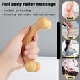thumbnail image 3 of Wooden Massage Roller, Manual Portable Neck Back Waist Leg Face Massager for Daily Relaxation, 3 of 7