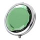thumbnail image 3 of Portátil plegable de bolsillo de metal maquillaje compacto espejo mujer espejo cosmético doble cara (verde), 3 of 4